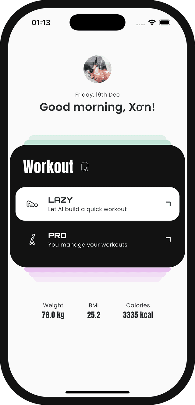 Workouch App Screenshot